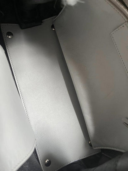 Balenciaga - Grey Shearling Fur Duffel Handbag