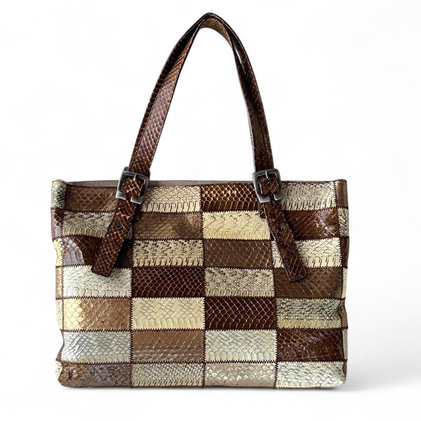 Miu Miu - Patchwork Leather Tote Bag