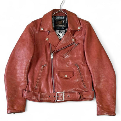 Hysteric Glamour - Men's Brown Leather Biker Jacket