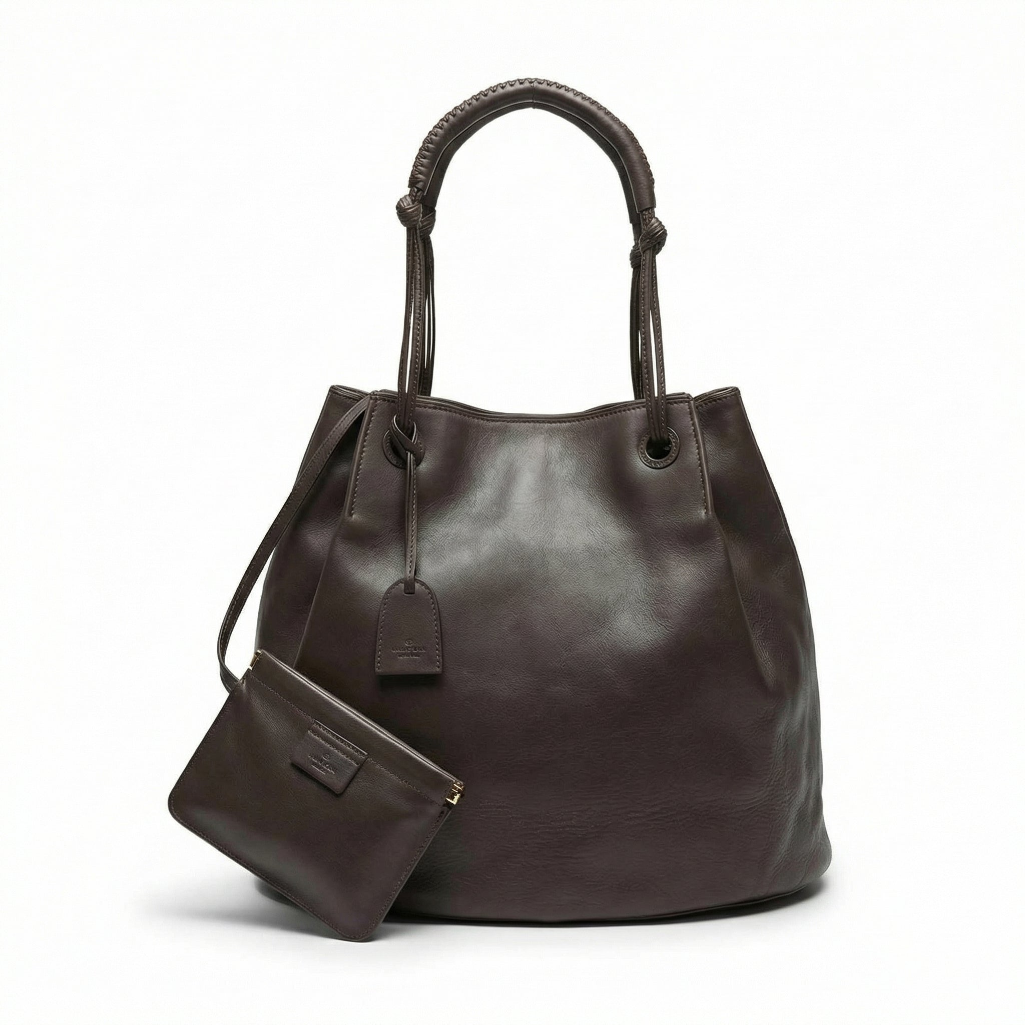 Gucci - Dark Brown Leather Tote Bag