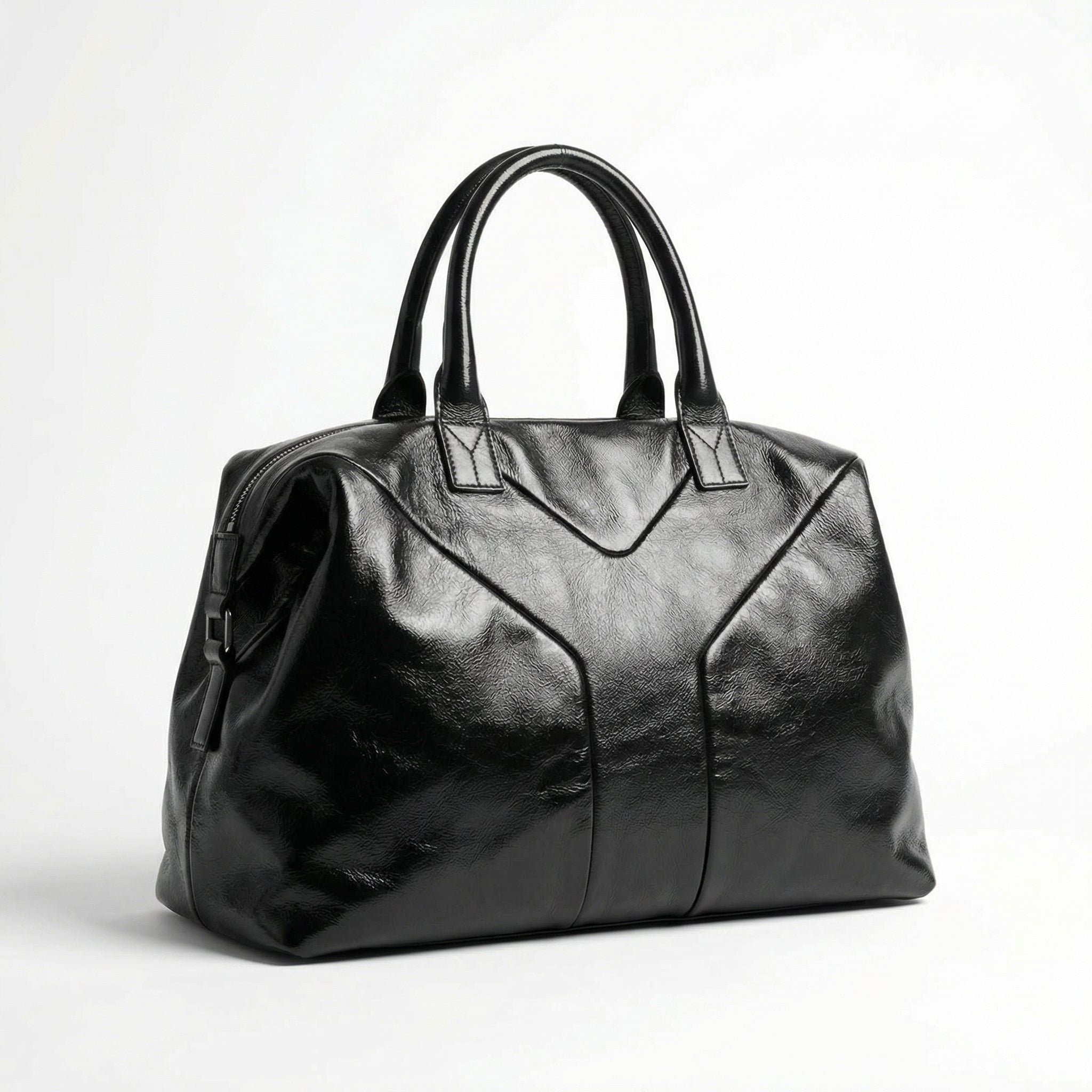Saint Laurent - Black Patent Leather Handbag
