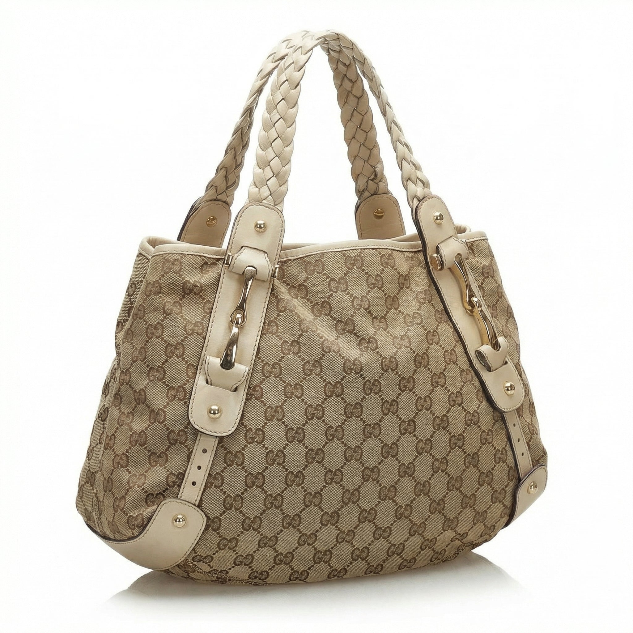 Gucci - Beige GG Canvas Tote Bag
