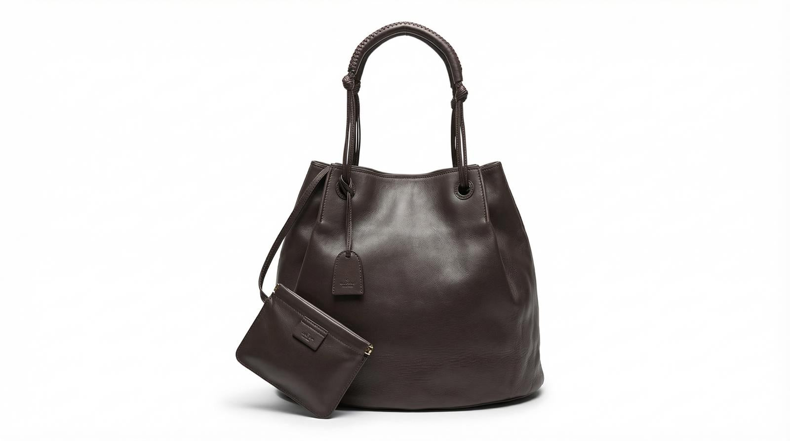 Gucci - Dark Brown Leather Tote Bag
