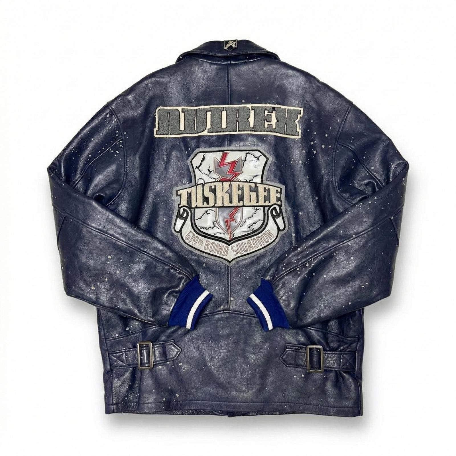 Avirex - Vintage Tuskegee Leather Varsity Jacket XL