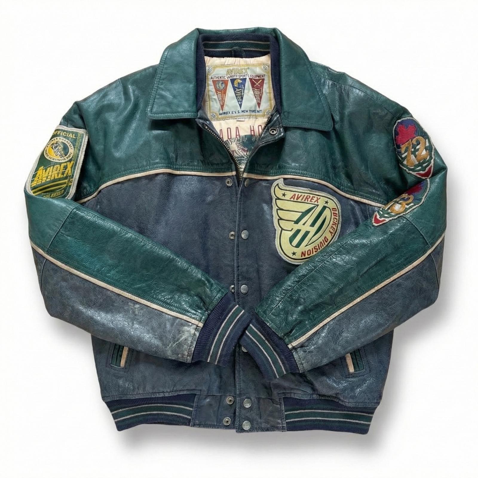 Avirex - Vintage Canada Hockey Leather Jacket