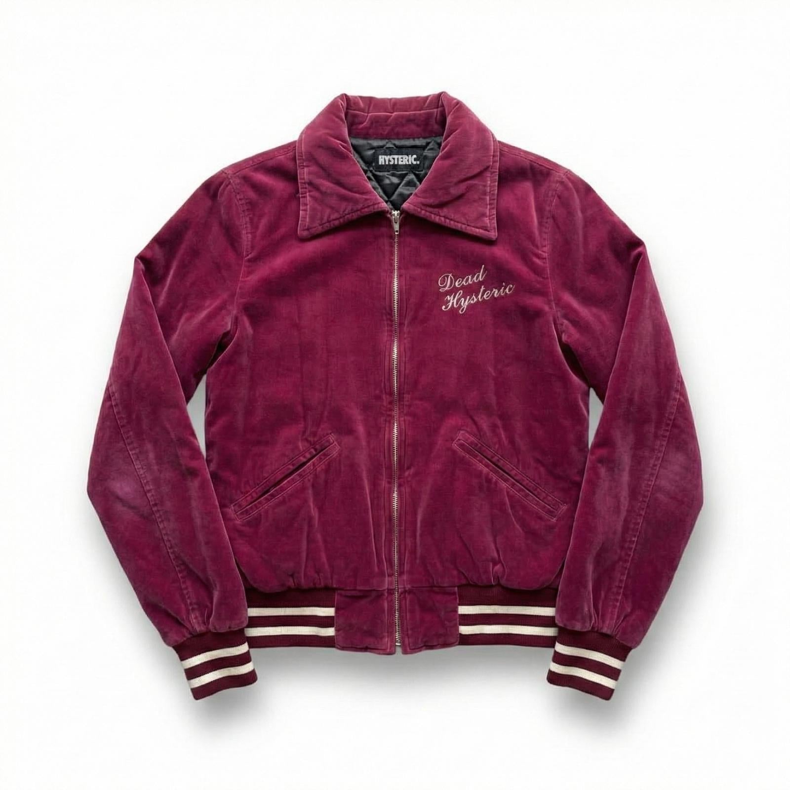 Hysteric Glamour - Burgundy Velvet Bomber