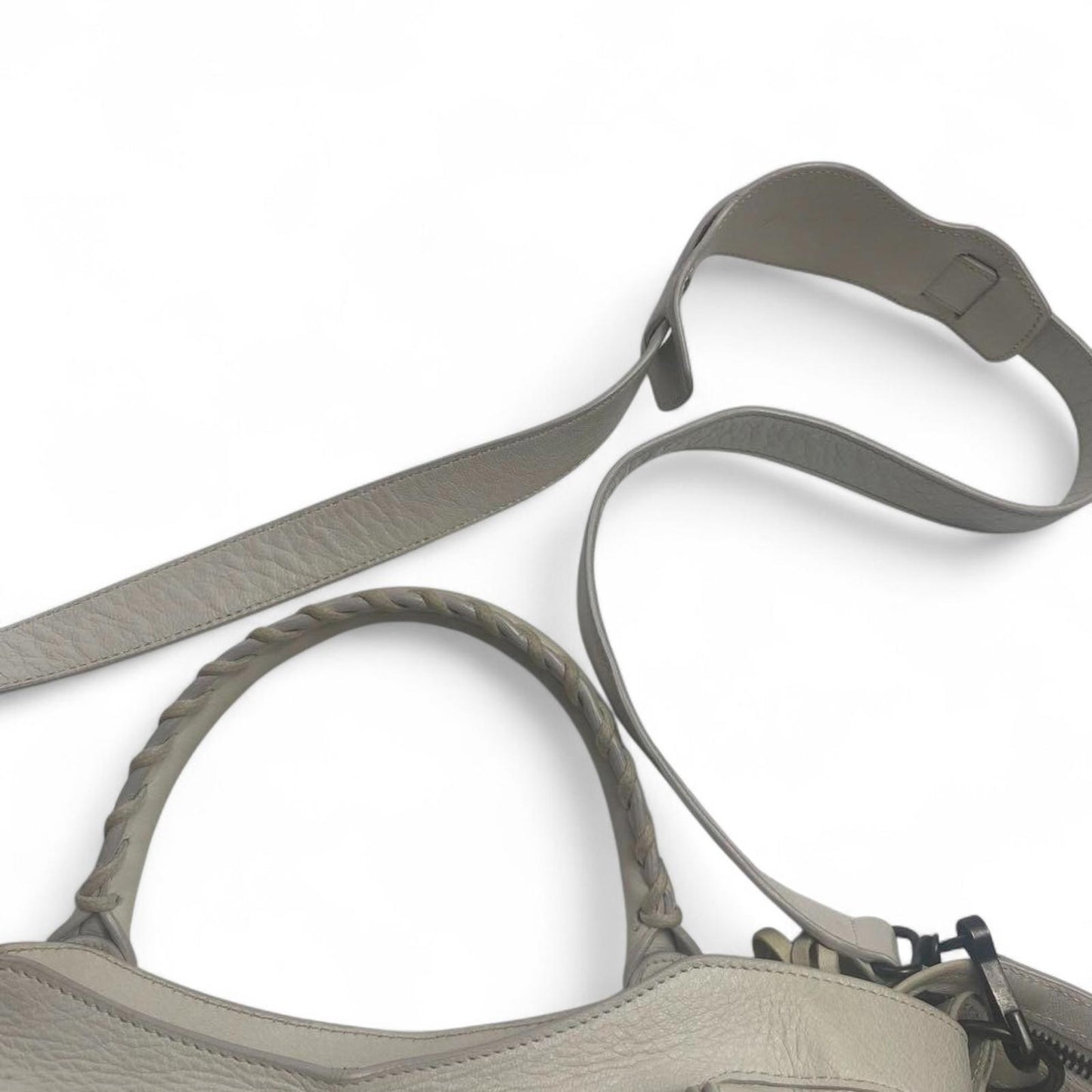 Balenciaga - White City Leather Shoulder Bag