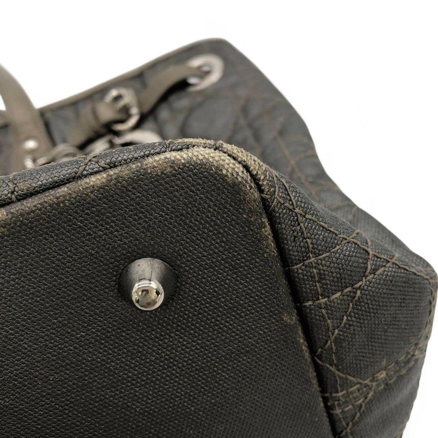 Christian Dior - Black Quilted Leather Tote Bag