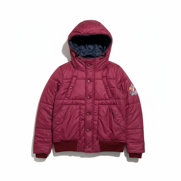 Hysteric Glamour - Quilted Hooded Jacket Burgundy