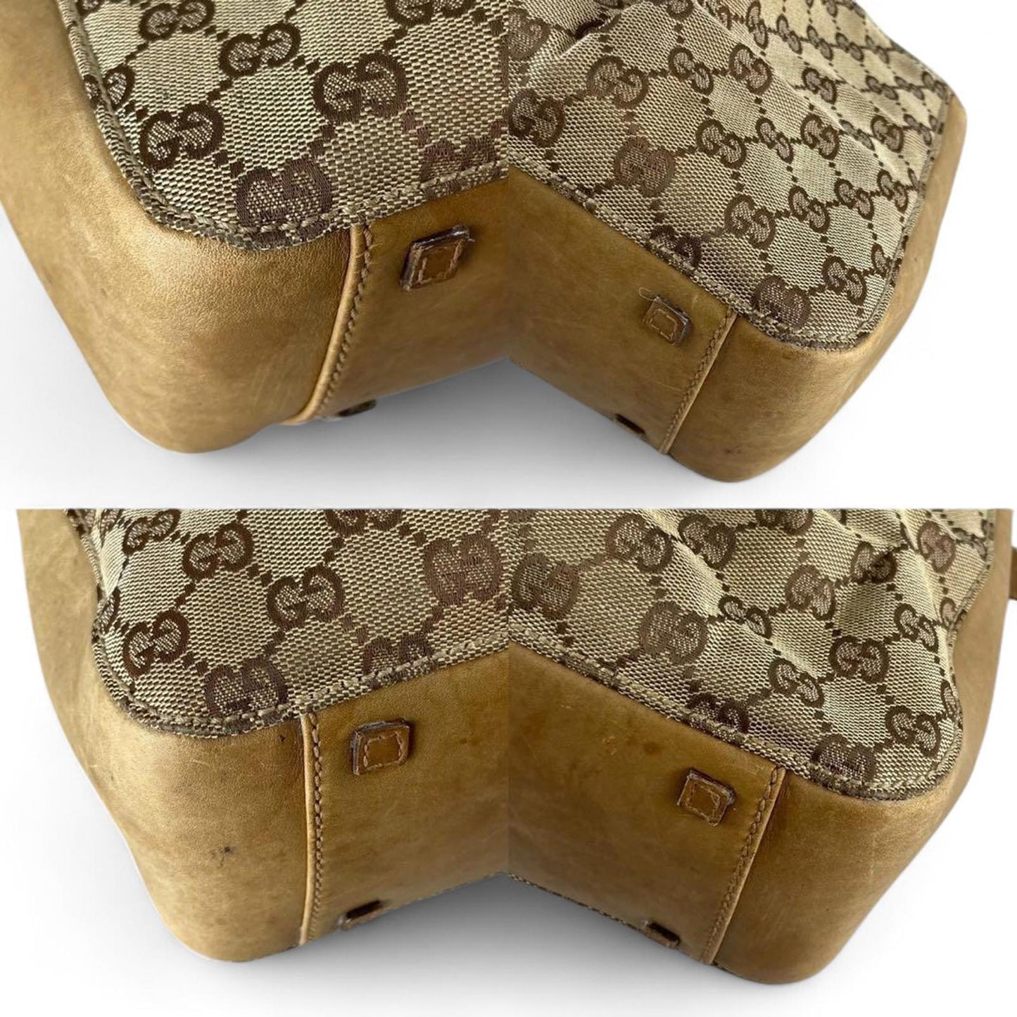 Gucci - Beige Monogram Canvas Tote Handbag