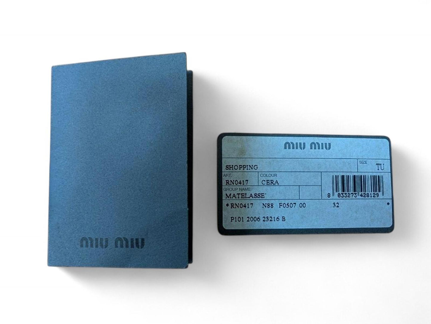 Miu Miu - Matelasse White Handbag Vintage