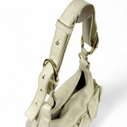 Yves Saint Laurent - Women's Ruffled Leather Handbag