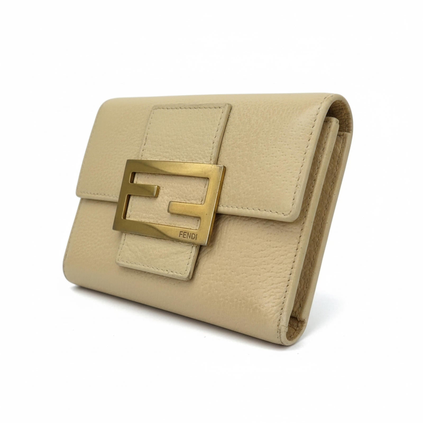 Fendi - Beige Leather Wallet