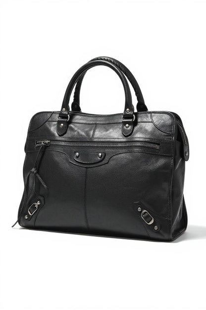 Balenciaga - Black Leather Handbag