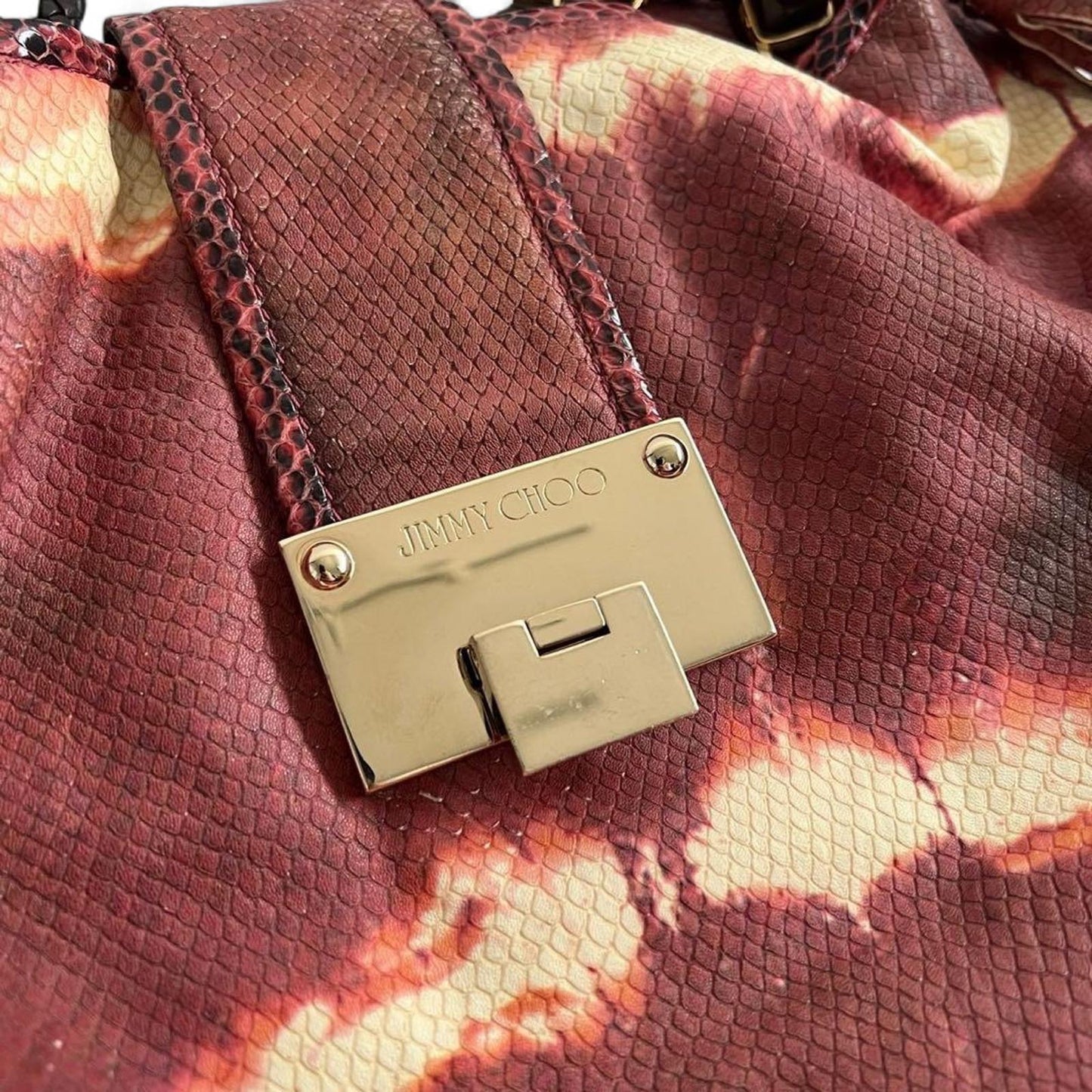 Jimmy Choo - Python Fringe Tote Hand Bag