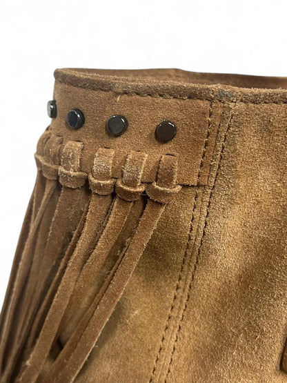 Zadig & Voltaire - Brown Suede Fringe Tote Bag