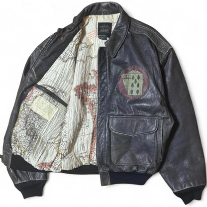 Avirex - Men's Vintage Leather Bomber Jacket