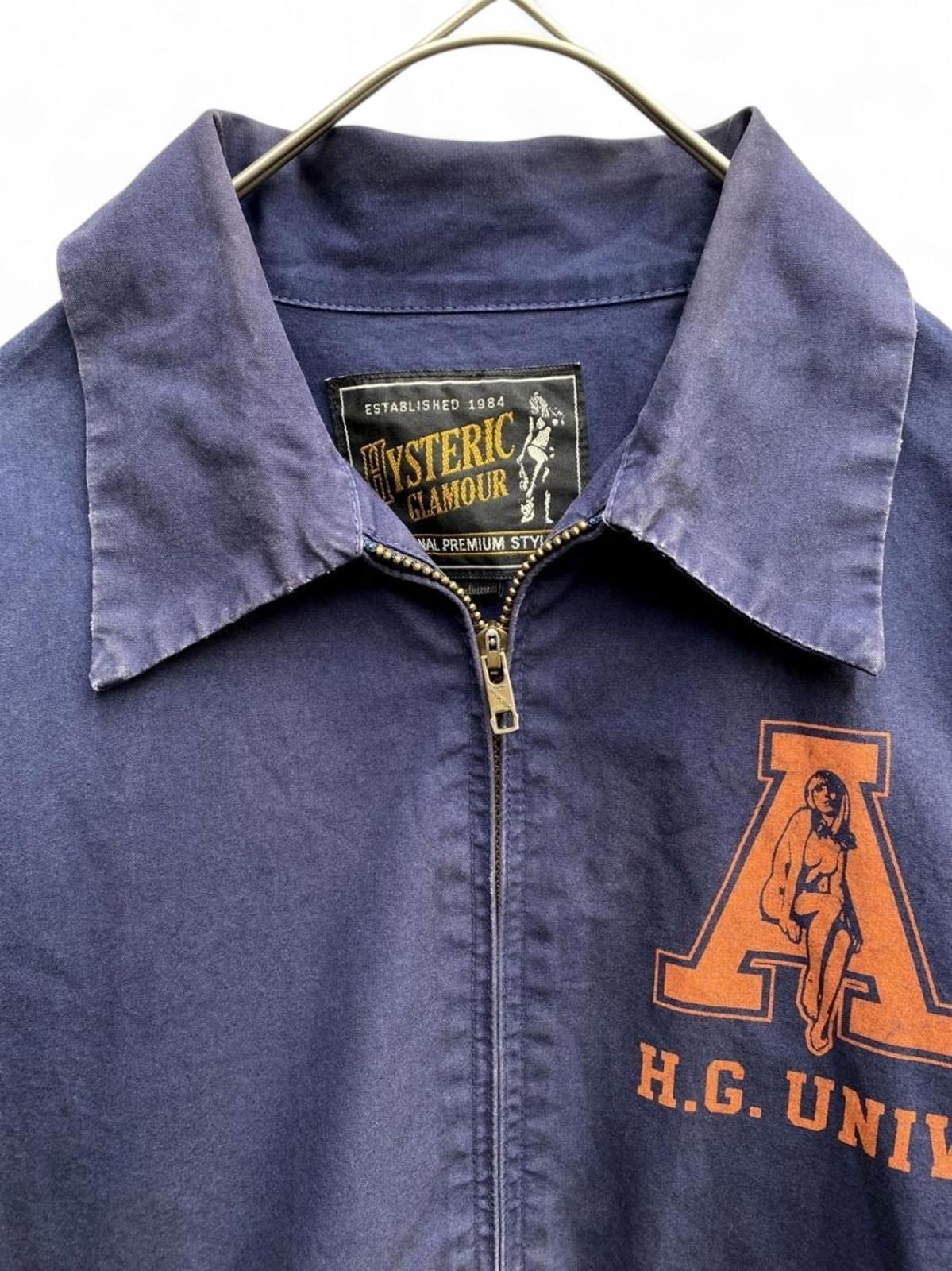 Hysteric Glamour - Navy Blue Menswear Zip-Up Outerwear