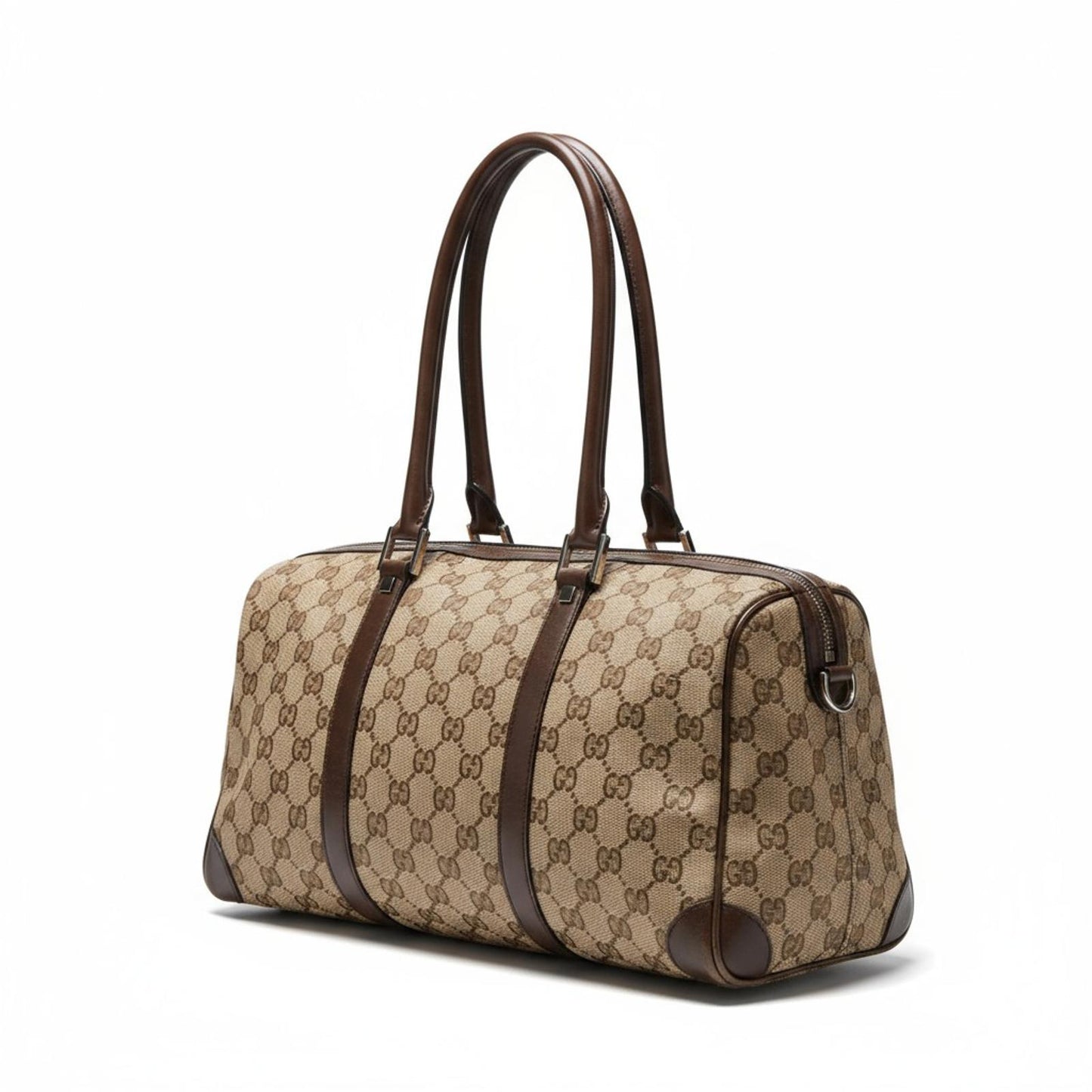 Gucci - Monogram Canvas Shoulder Bag Boston