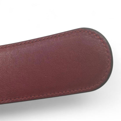 Gucci - Red Patent Leather Belt Gold Heart Buckle