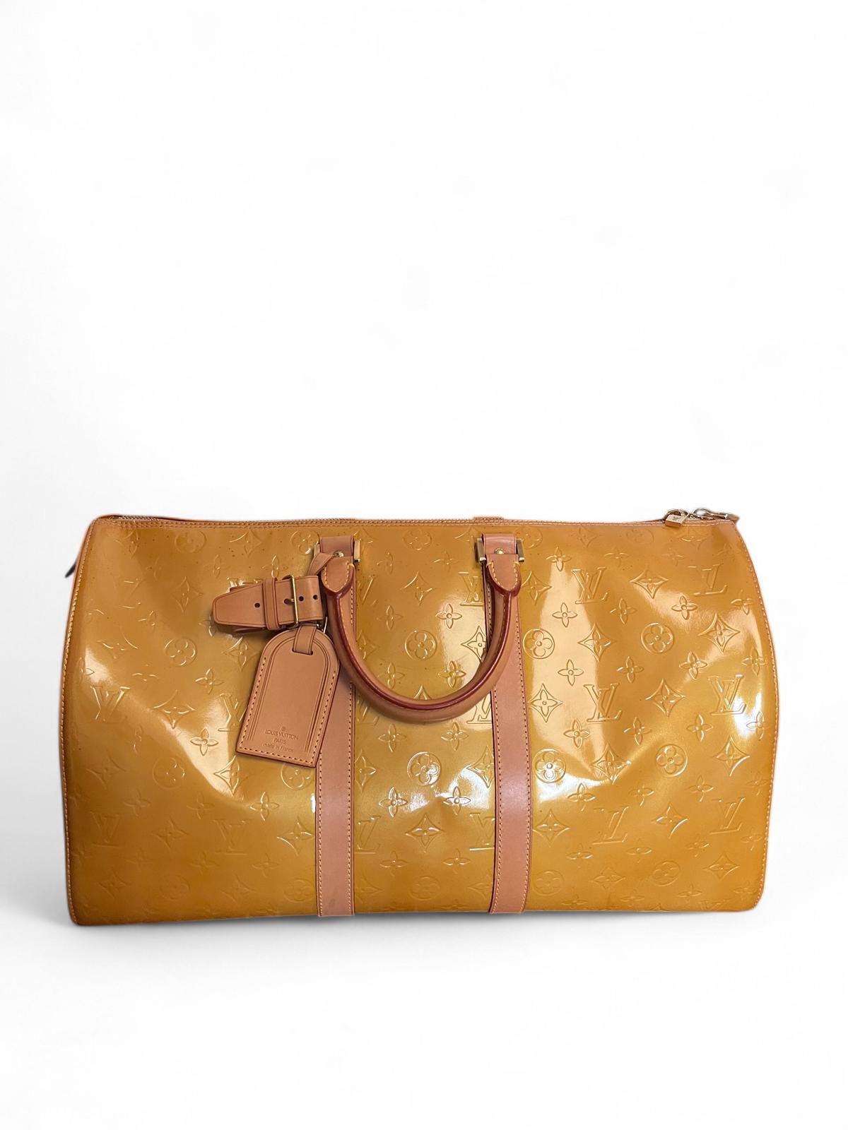 Louis Vuitton - Keepall 50 Vernis Epi Leather Yellow