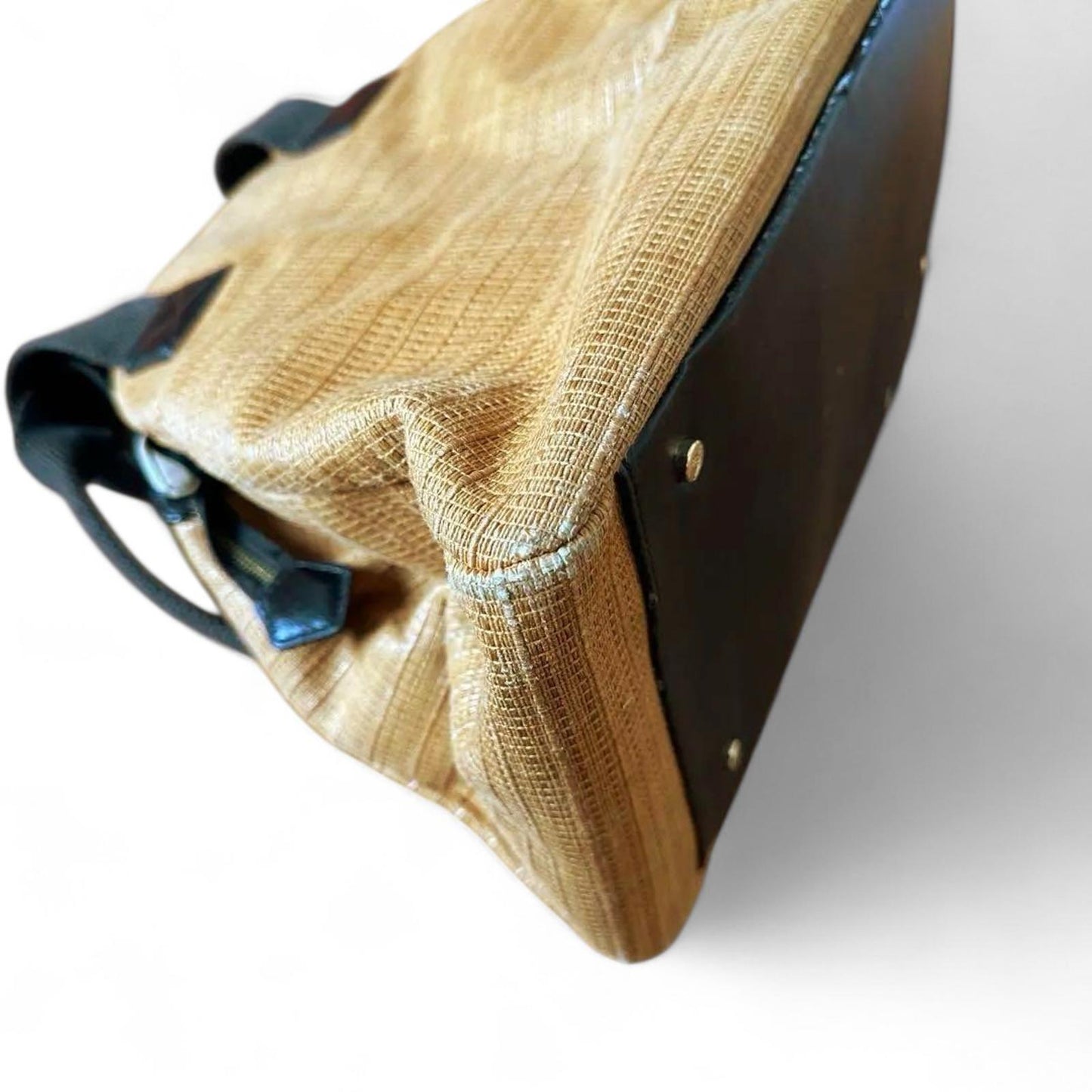 Vivienne Westwood - Embroidered Brown Shoulder Bag with Blue