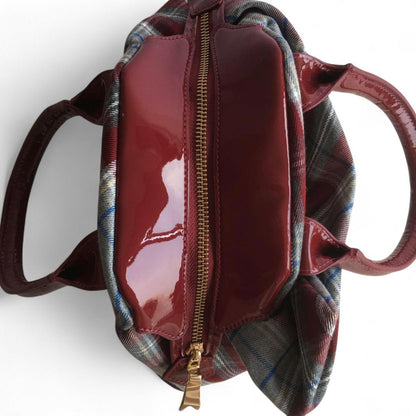 Vivienne Westwood - Plaid Pattern Shoulder Bag Burgundy