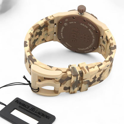 Maurice Lacroix - Camouflage Patterned Silicone Strap Watch