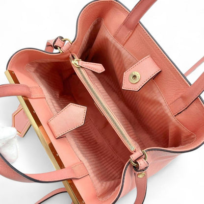 Fendi - Pink Leather Handbag Adjustable Strap