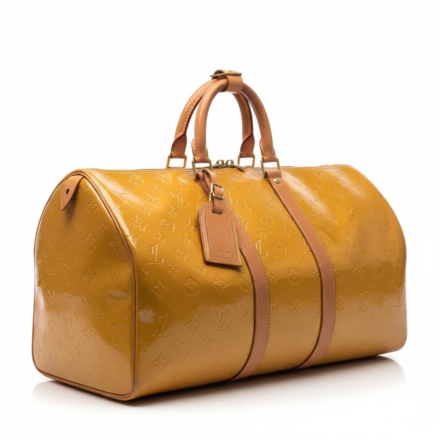 Louis Vuitton - Keepall 50 Vernis Epi Leather Yellow