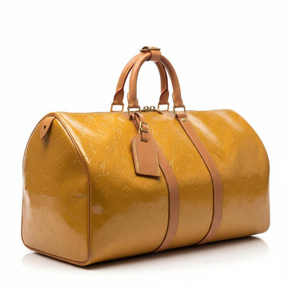 Louis Vuitton - Keepall 50 Vernis Epi Leather Yellow