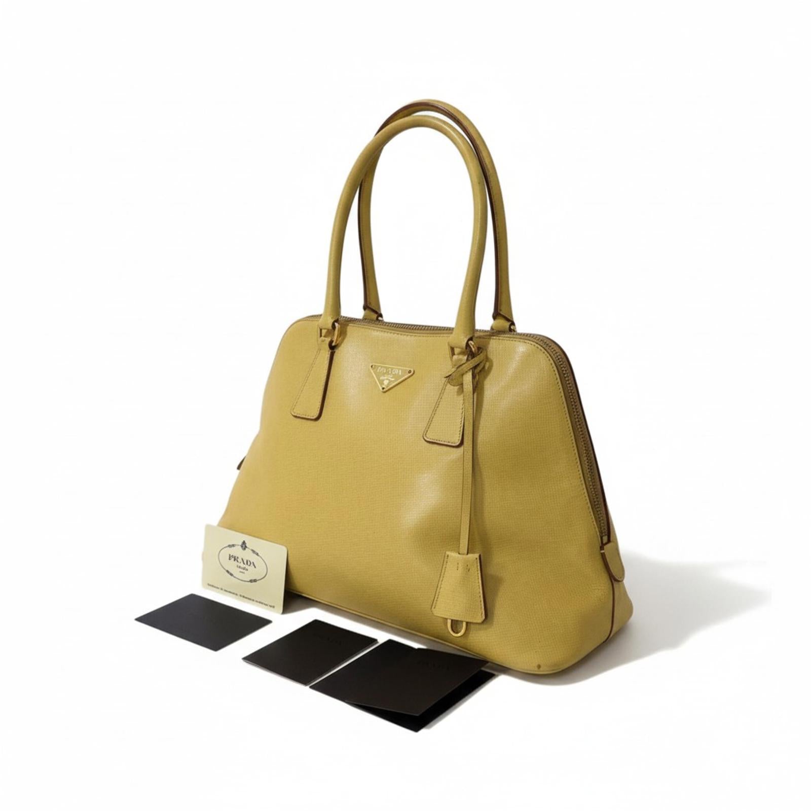 Prada - Yellow Leather Handbag