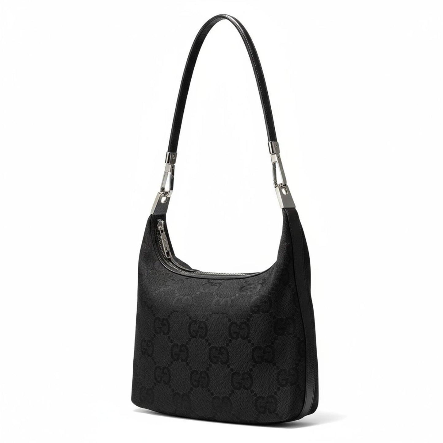 Gucci - Women's Black GG Shoulder Bag