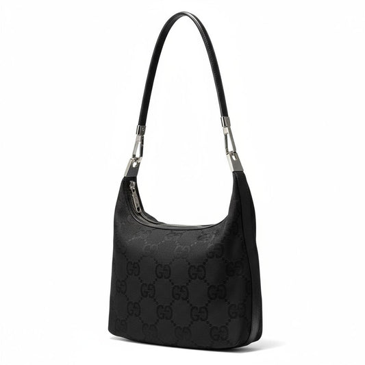 Gucci - Women's Black GG Shoulder Bag