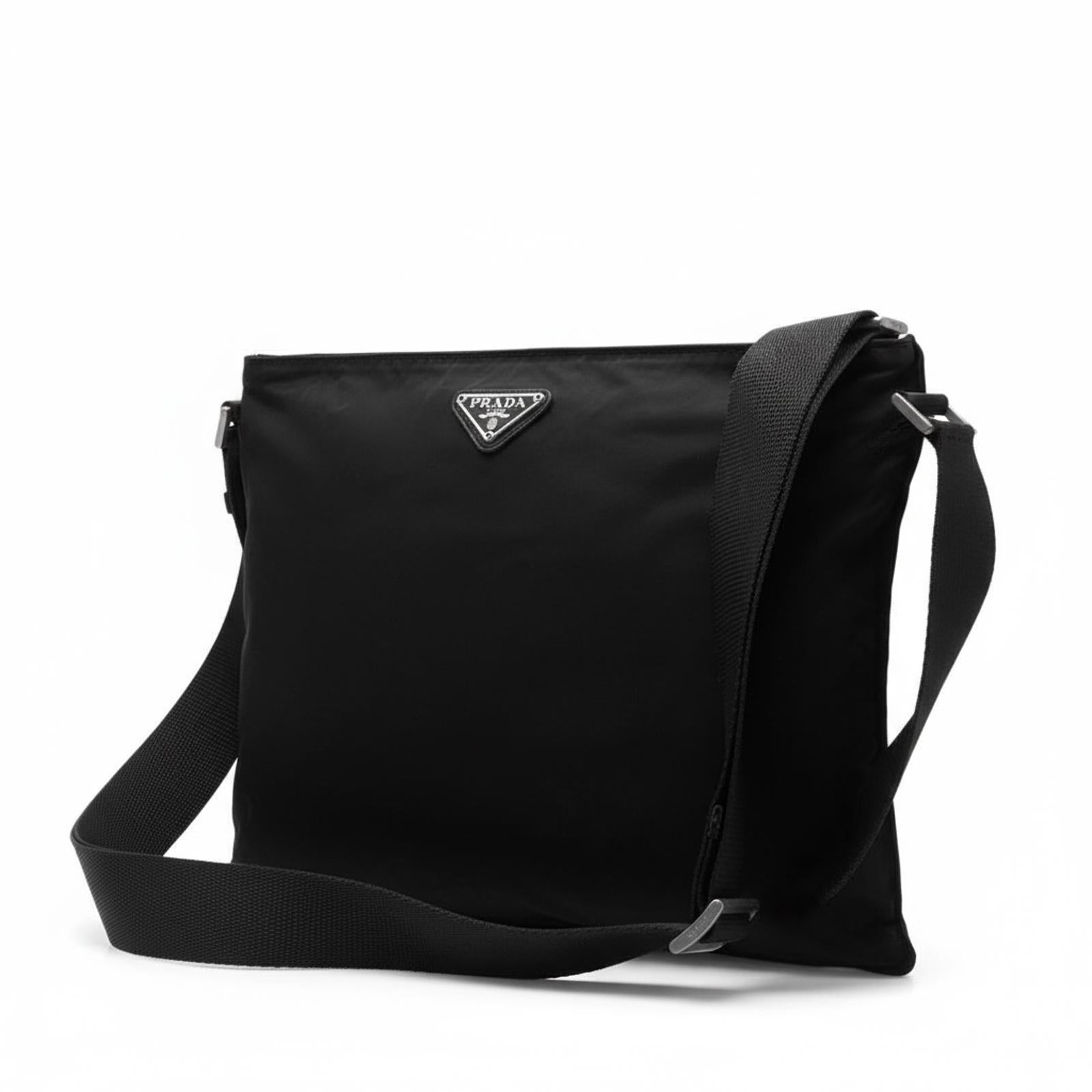 Prada - Black Nylon Shoulder Bag