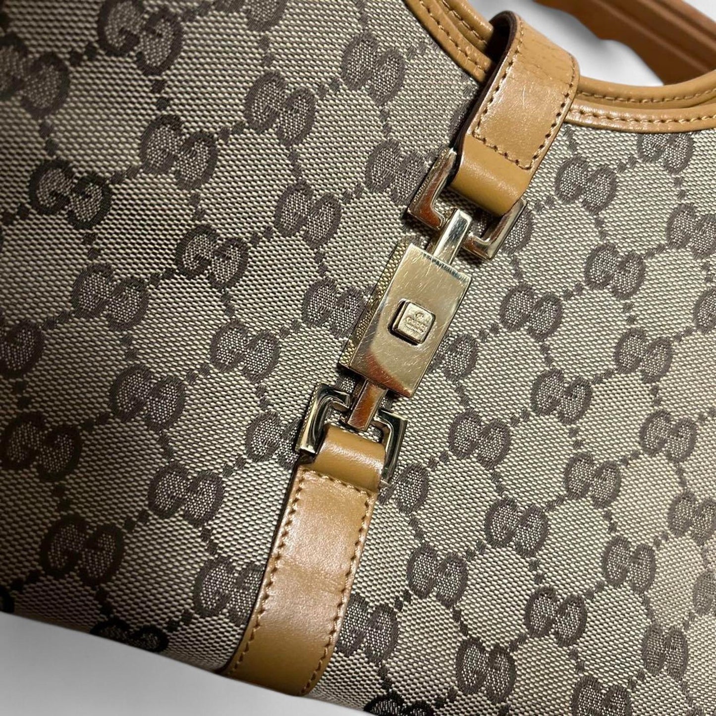 Gucci - Jackie Canvas Shoulder Bag