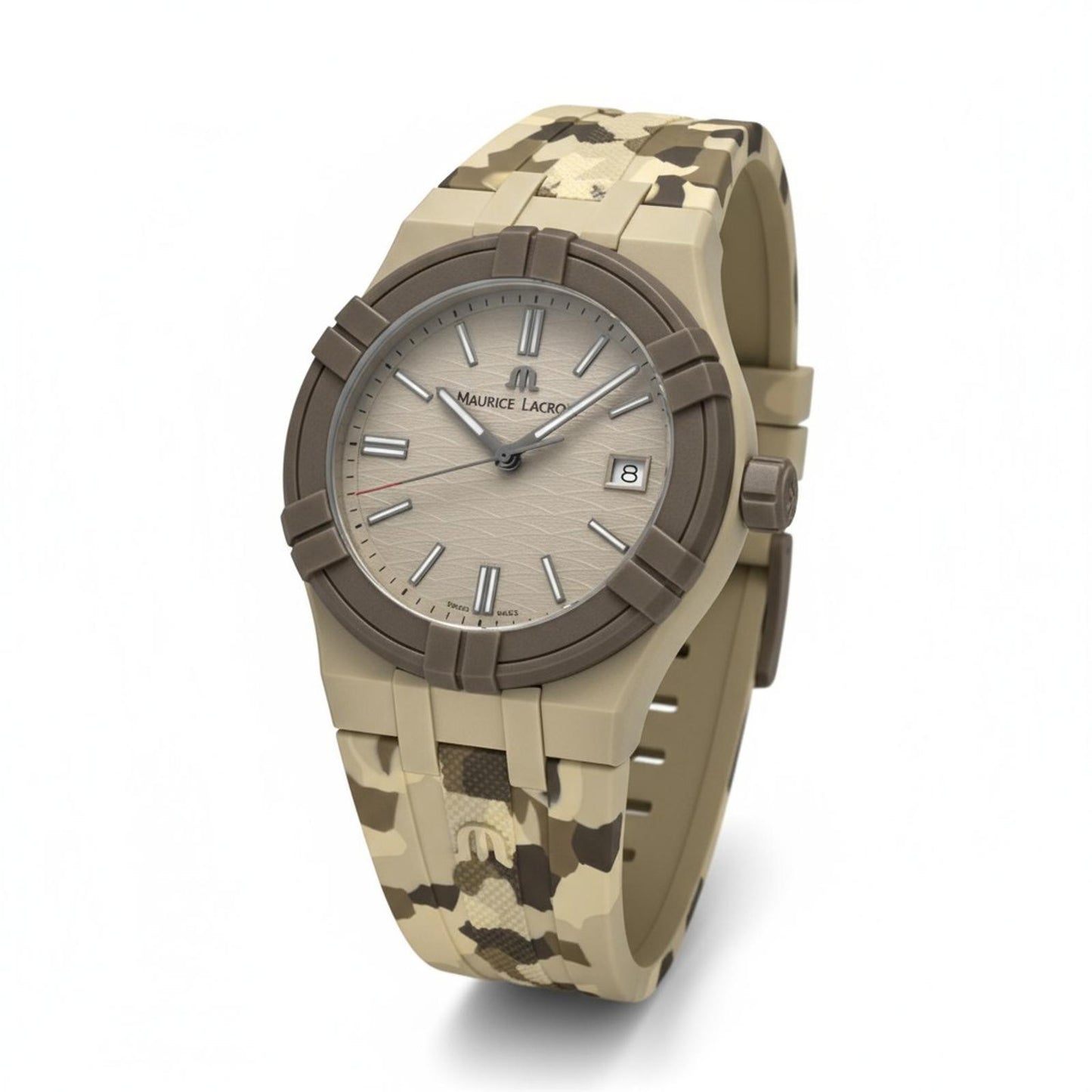 Maurice Lacroix - Camouflage Patterned Silicone Strap Watch