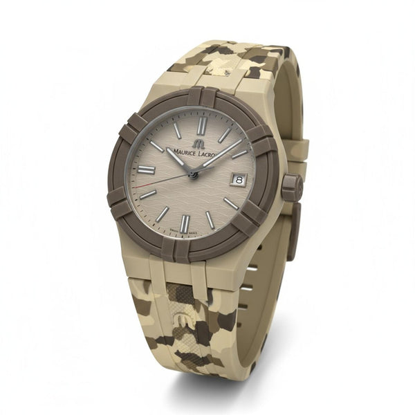 Maurice Lacroix - Camouflage Patterned Silicone Strap Watch