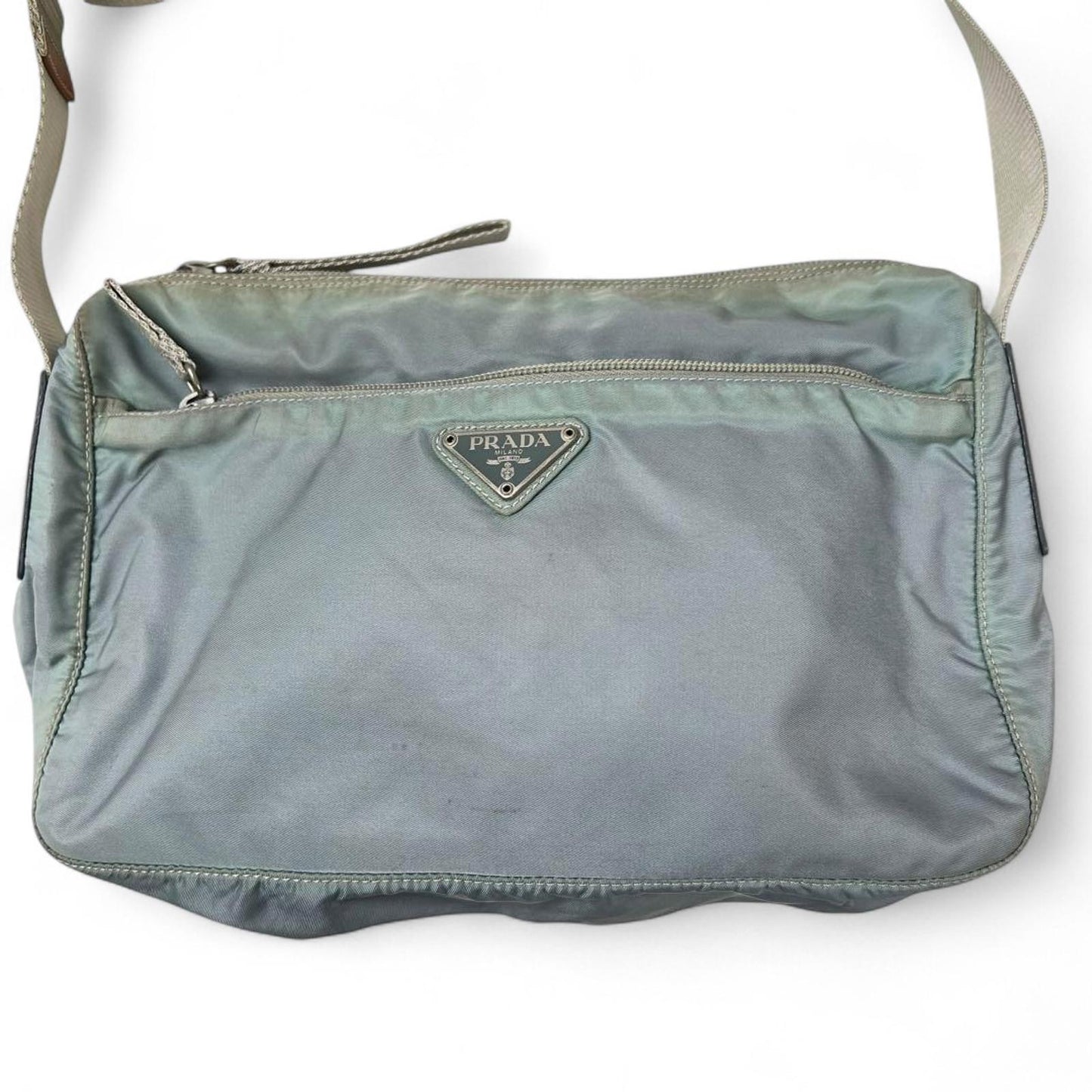 Prada - Shoulder Bag Light Grey Nylon