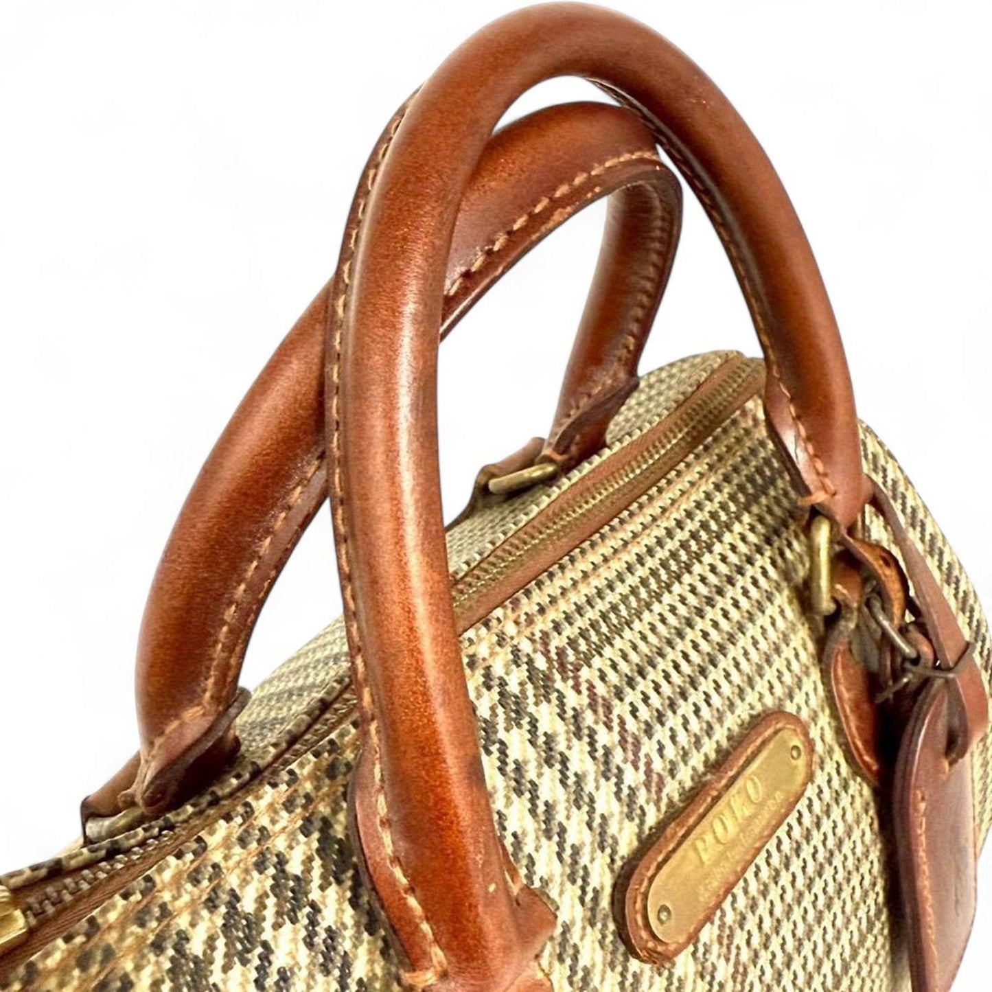 Polo Ralph Lauren - Vintage Houndstooth Pattern Handbag