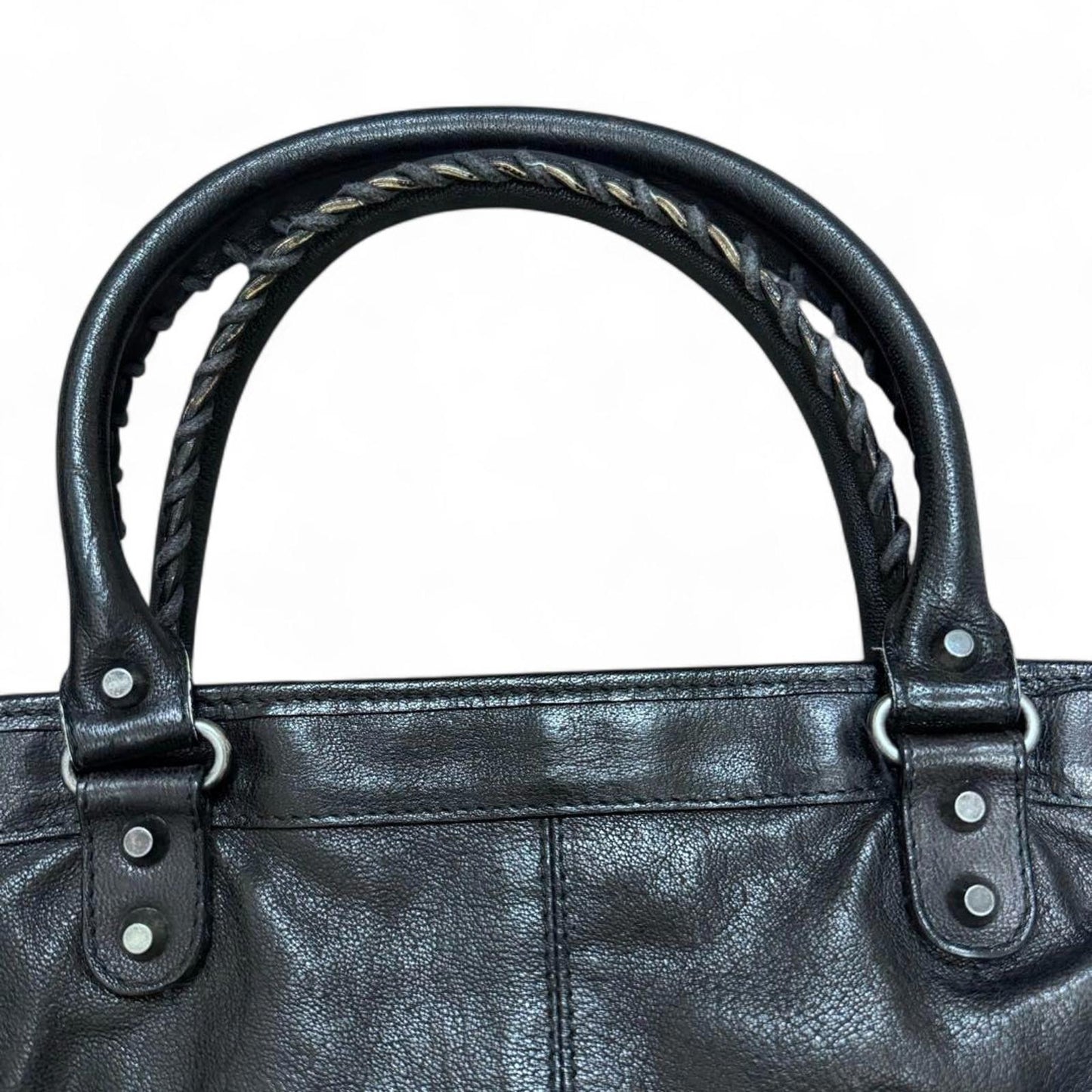 Balenciaga - Black Leather Handbag