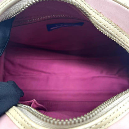 Burberry - Blue Label Pink and Beige Leather Handbag