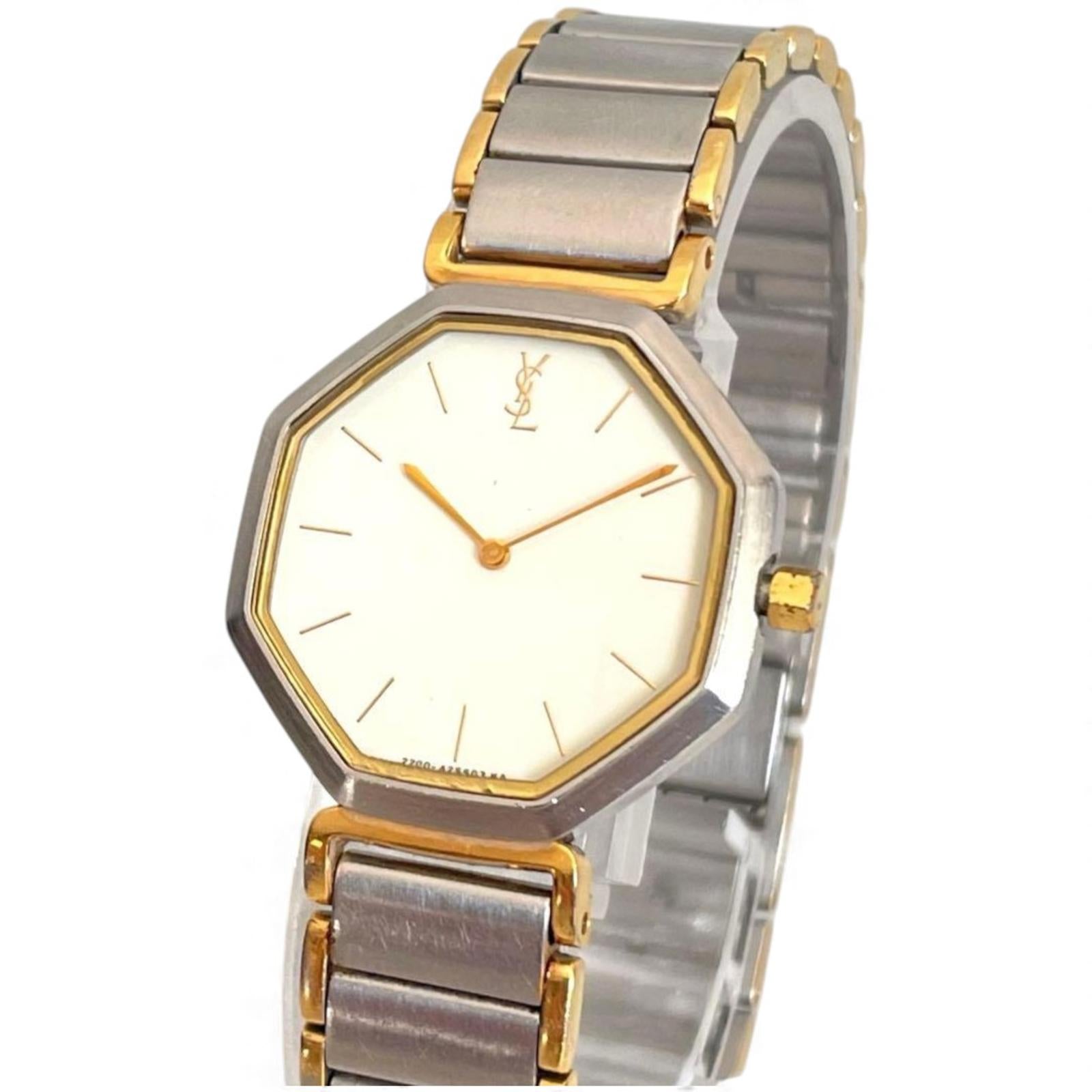 Yves Saint Laurent - Vintage Two-Tone Octagonal Wristwatch