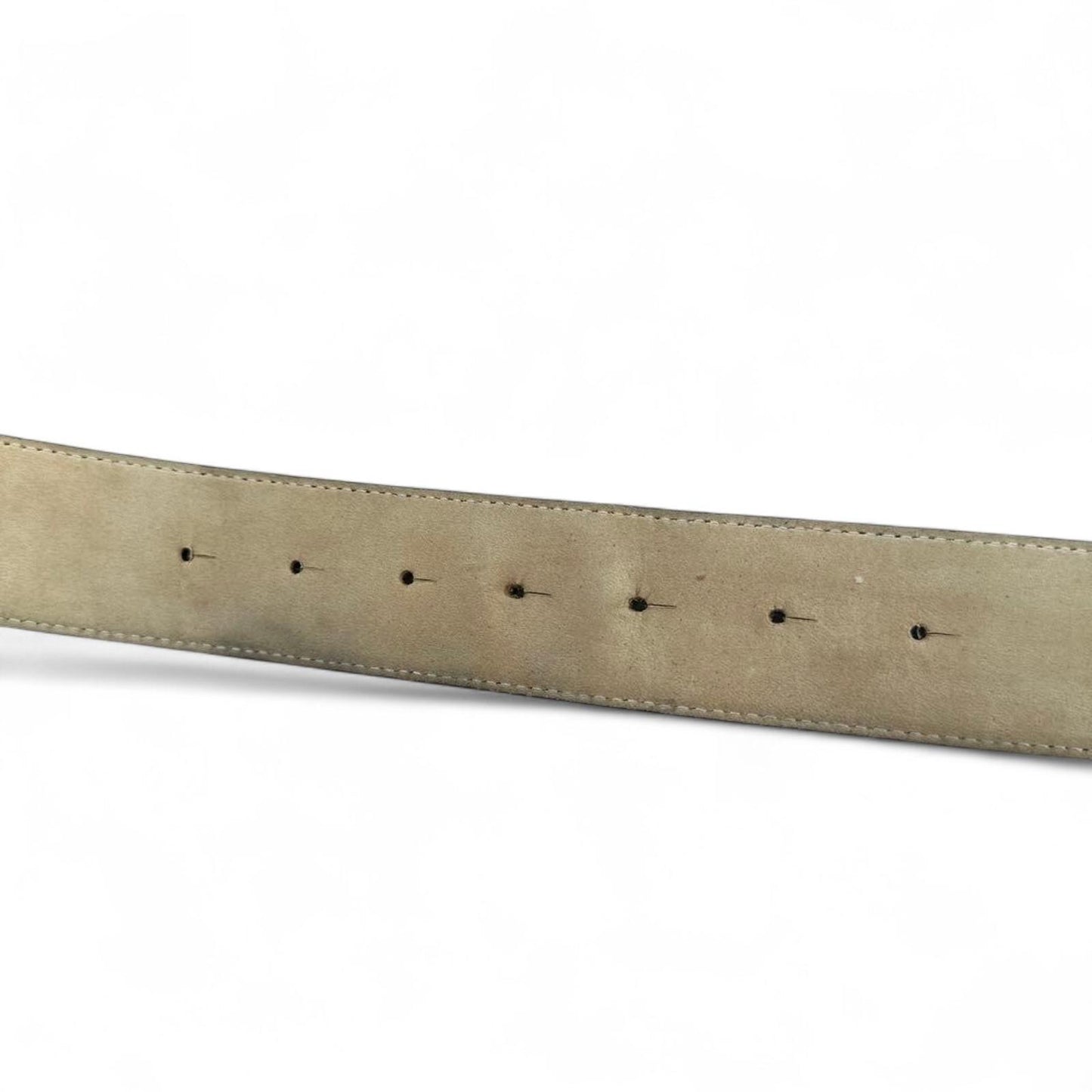 BAPE - Plaid Leather Belt Logo Buckle