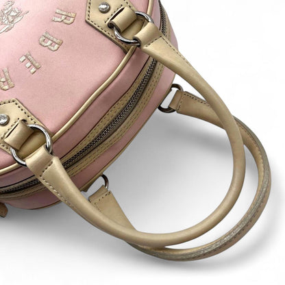 Burberry - Blue Label Pink and Beige Leather Handbag