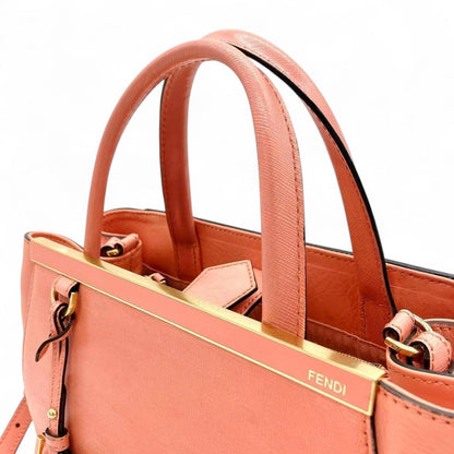 Fendi - Pink Leather Handbag Adjustable Strap