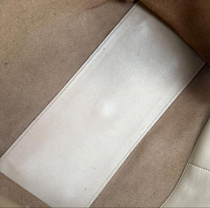 Yves Saint Laurent - Beige Leather Satchel Bag