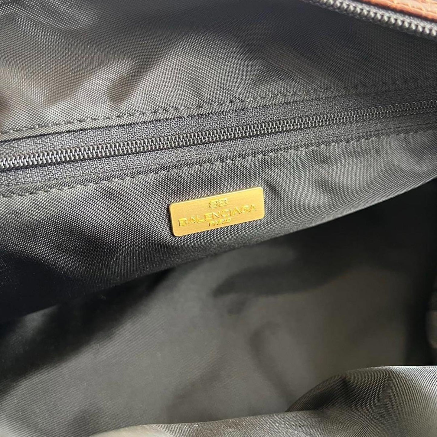 Balenciaga - BB Croco Mini Boston Handbag