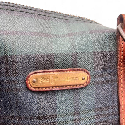 Ralph Lauren - Men's Travel Bag in Tartan with Leather Trim