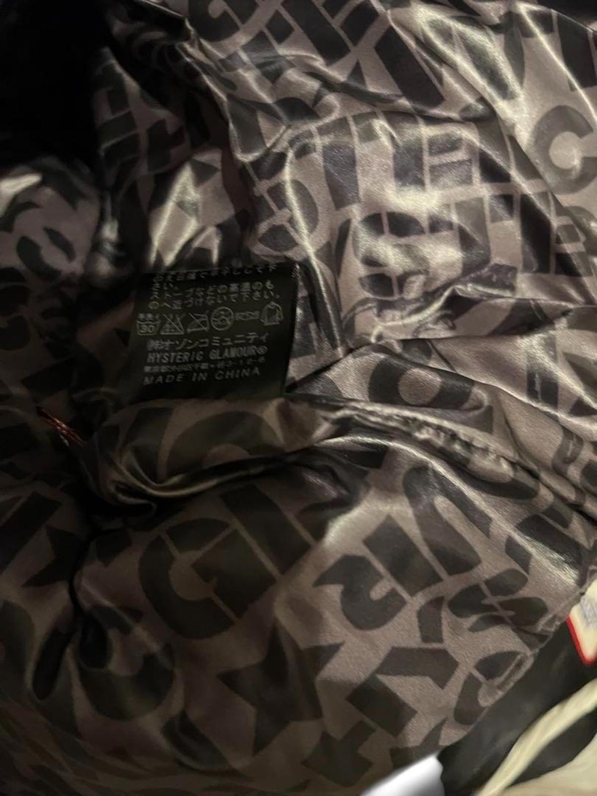 Hysteric Glamour - Men's Black Hooded Puffer Jacket with Patches